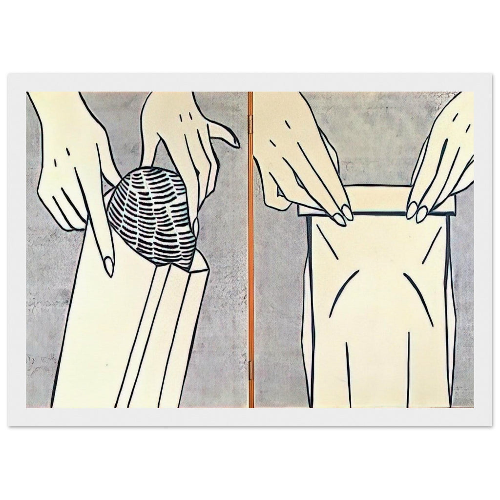 BREAD IN BAG 1961 Framed Poster | Roy Lichtenstein Framed Prints Wall Art | Roy Lichtenstein Shop
