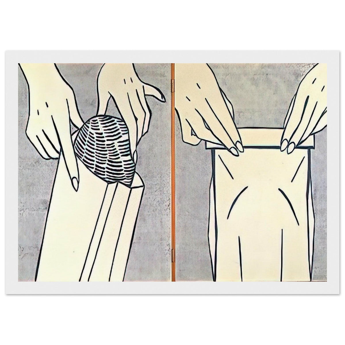 BREAD IN BAG 1961 Framed Poster | Roy Lichtenstein Framed Prints Wall Art | Roy Lichtenstein Shop