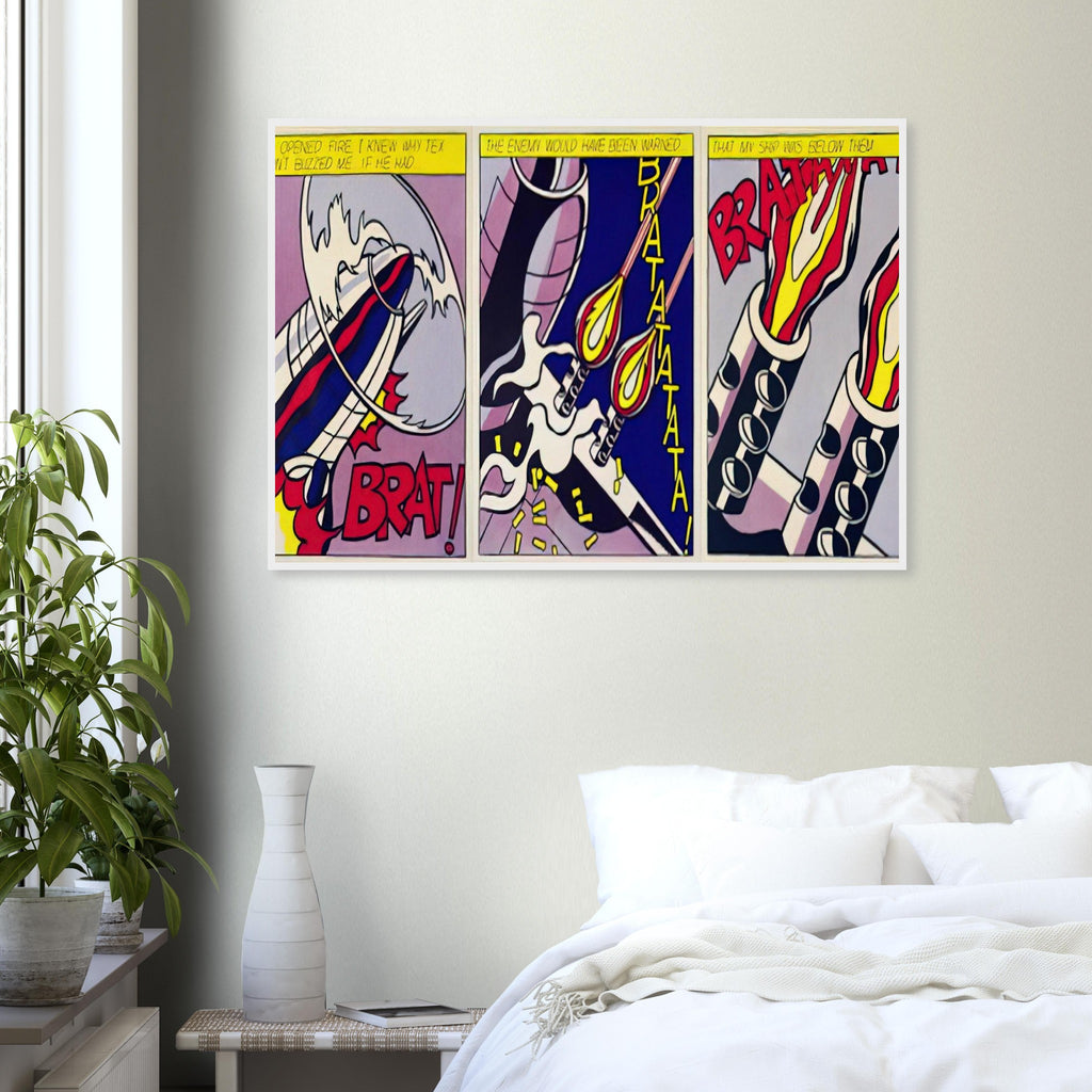 AS I OPENED FIRE 1964 Framed Poster | Roy Lichtenstein Framed Prints Wall Art | Roy Lichtenstein Shop