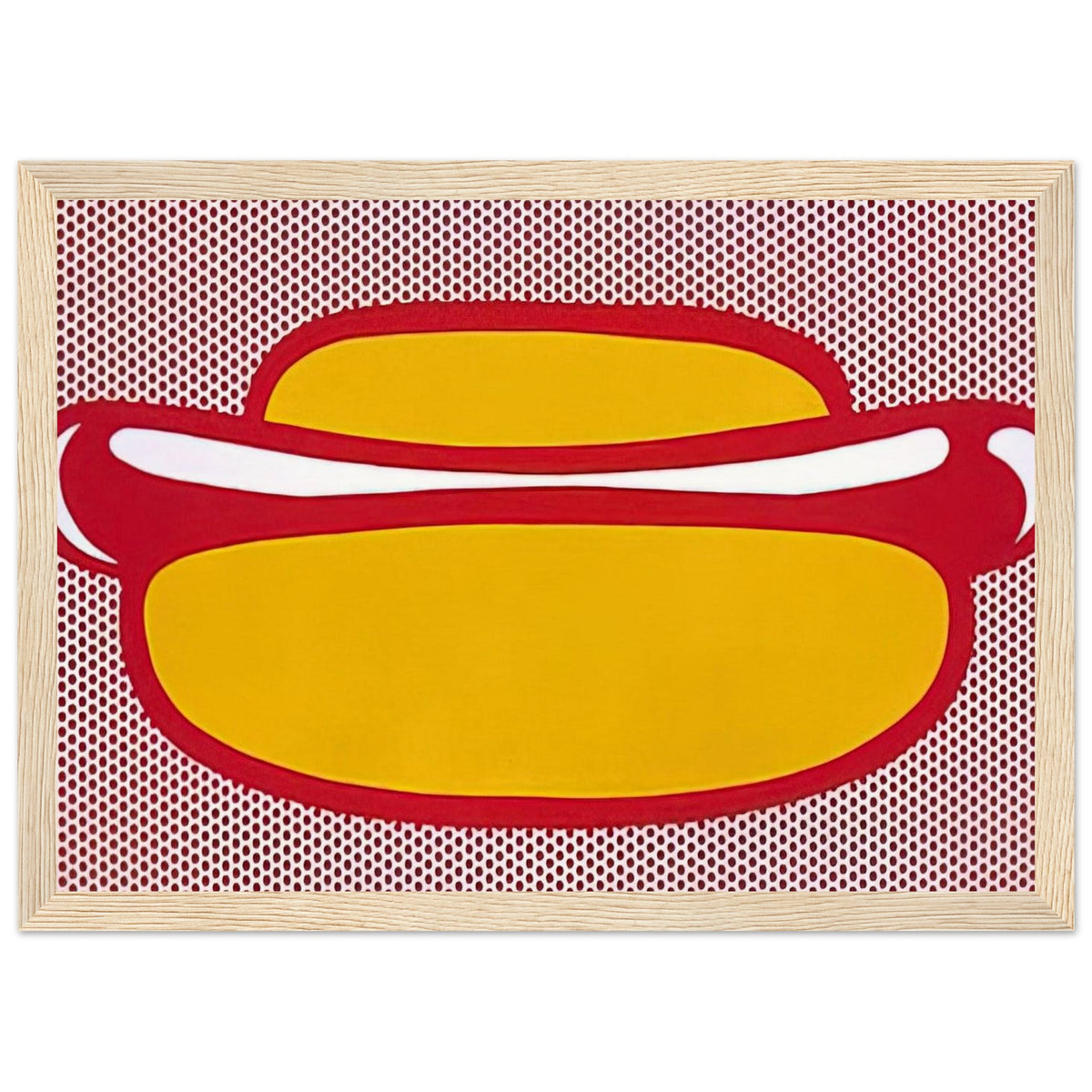 HOT DOG 1964 Framed Poster | Roy Lichtenstein Framed Prints Wall Art | Roy Lichtenstein Shop