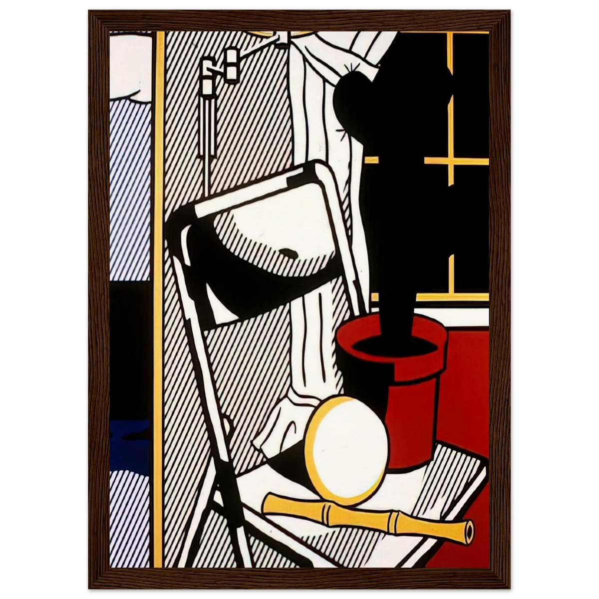 INTERIOR WITH CACTUS 1978 Framed Poster | Roy Lichtenstein Framed Prints Wall Art | Roy Lichtenstein Shop