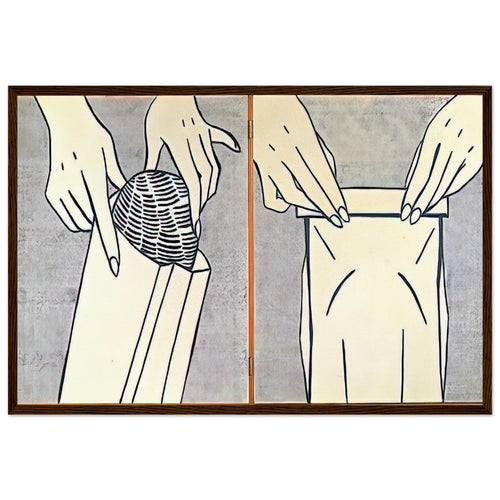 BREAD IN BAG 1961 Framed Poster | Roy Lichtenstein Framed Prints Wall Art | Roy Lichtenstein Shop