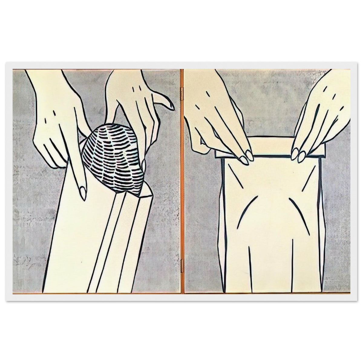 BREAD IN BAG 1961 Framed Poster | Roy Lichtenstein Framed Prints Wall Art | Roy Lichtenstein Shop