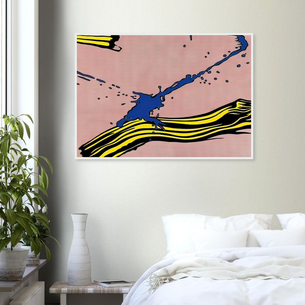 BRUSHSTROKE WITH SPATTER 1966 Framed Poster | Roy Lichtenstein Framed Prints Wall Art | Roy Lichtenstein Shop