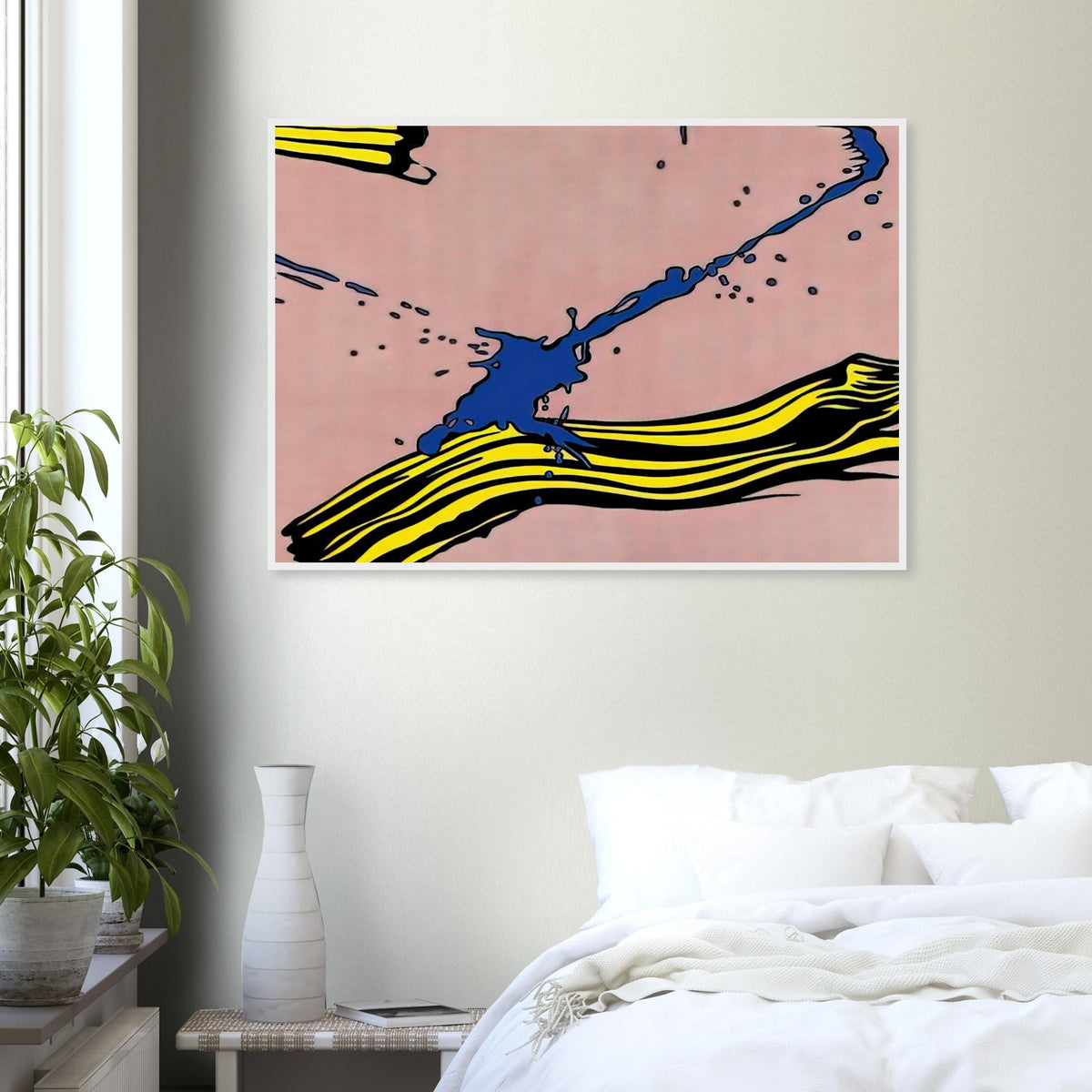 BRUSHSTROKE WITH SPATTER 1966 Framed Poster | Roy Lichtenstein Framed Prints Wall Art | Roy Lichtenstein Shop
