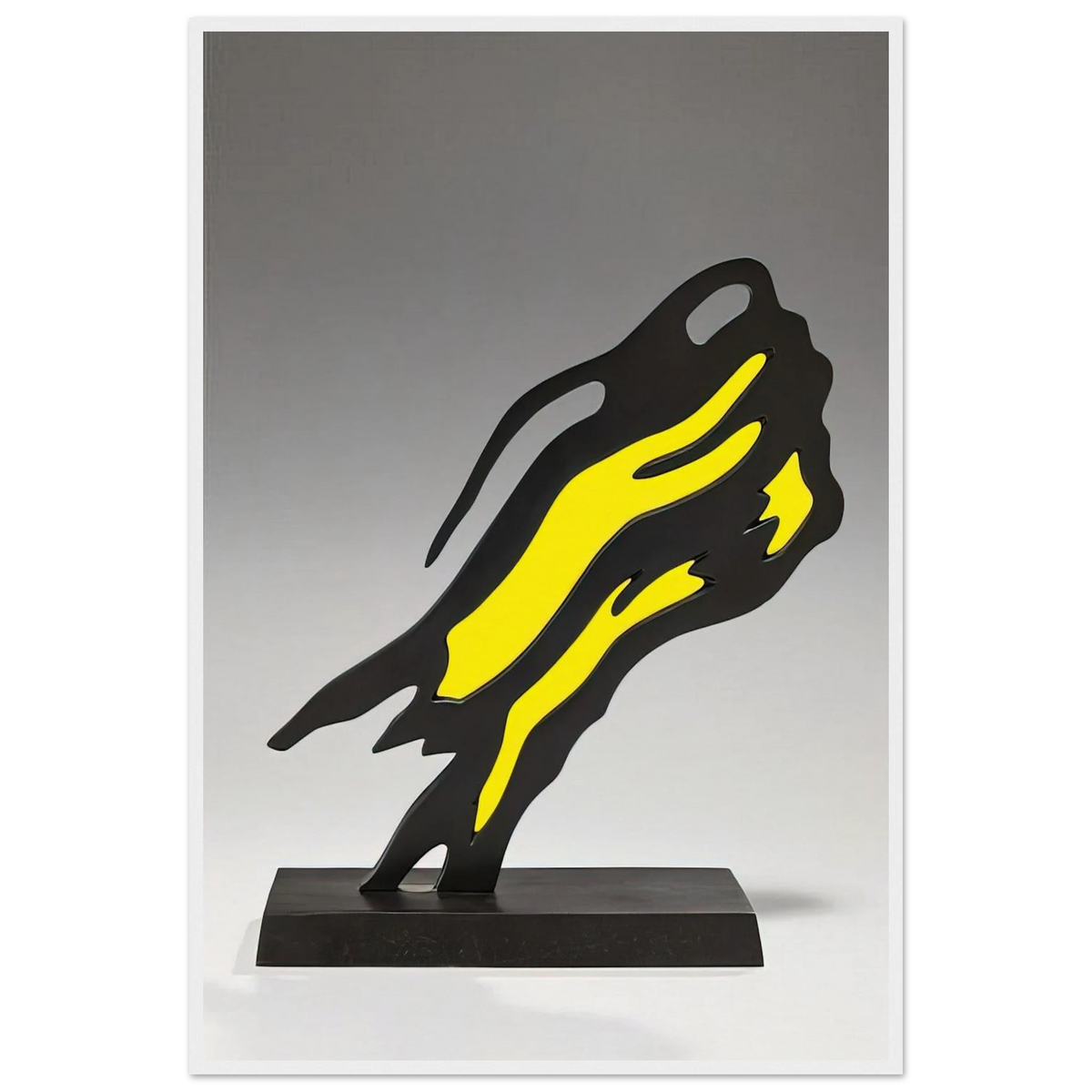 WEISMAN AWARD YELLOW BRUSHSTROKE 1991 Framed Poster | Roy Lichtenstein Framed Prints Wall Art | Roy Lichtenstein Shop