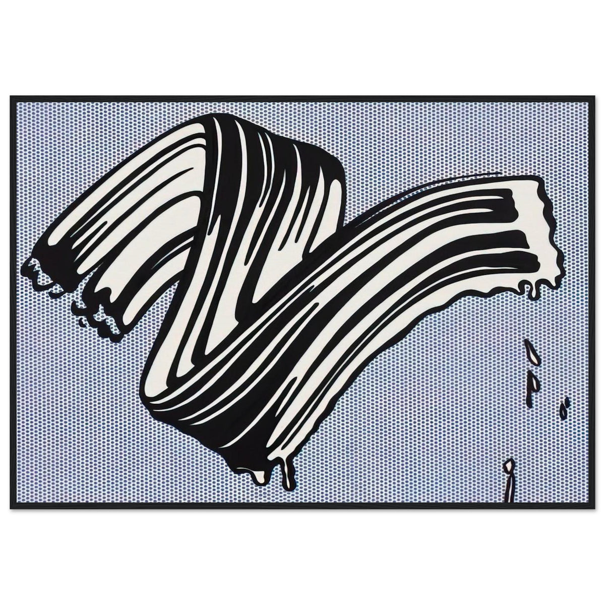 WHITE BRUSHSTROKE I 1965 Framed Poster | Roy Lichtenstein Framed Prints Wall Art | Roy Lichtenstein Shop