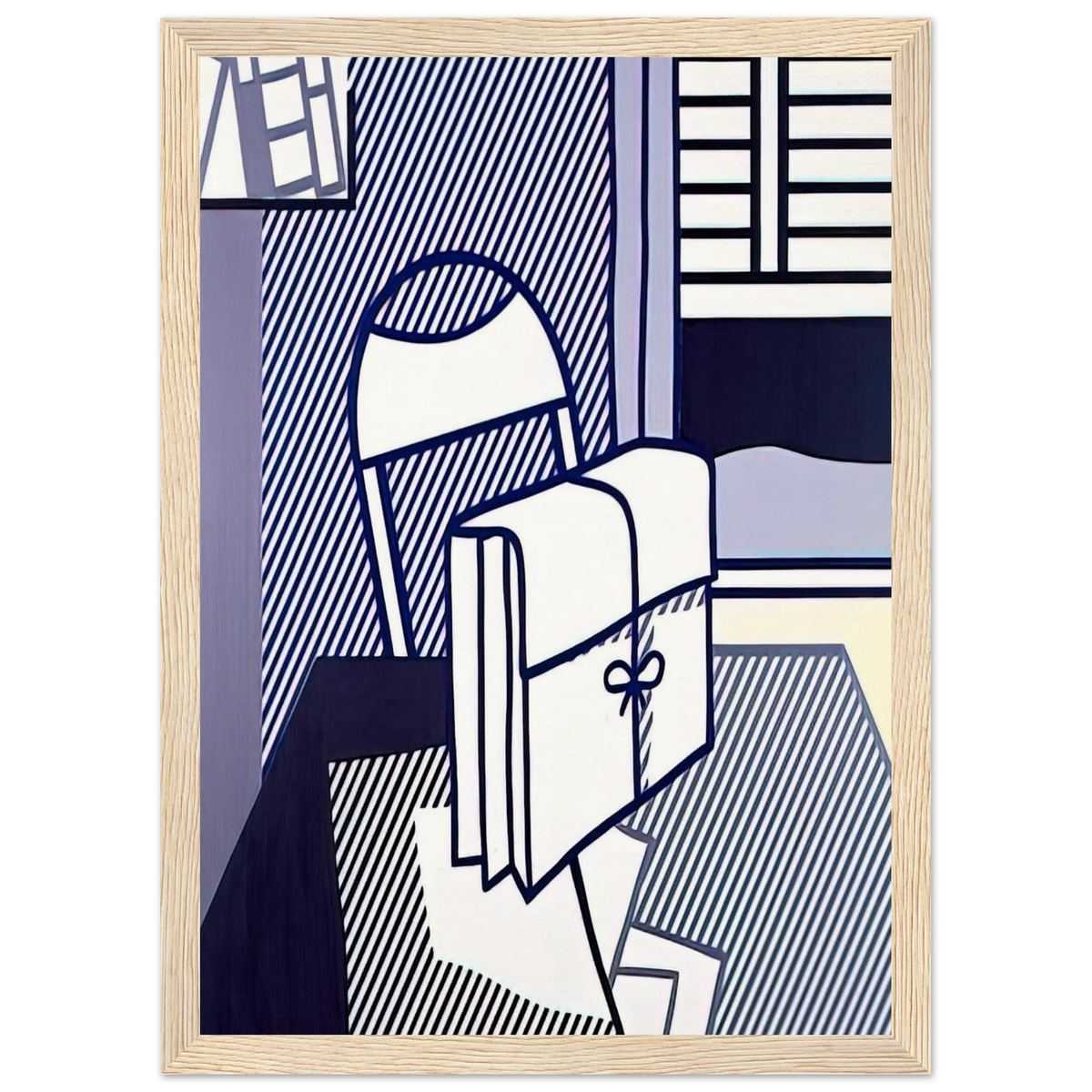 STILL LIFE WITH DOSSIER 1976 Framed Poster | Roy Lichtenstein Framed Prints Wall Art | Roy Lichtenstein Shop