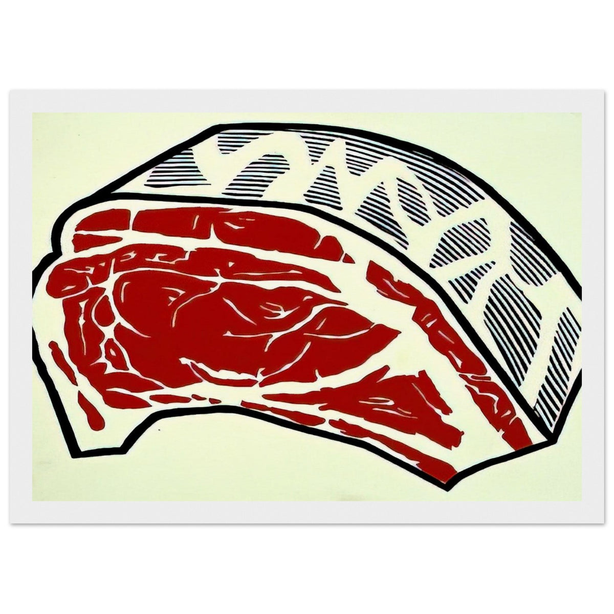 STANDING RIB 1962 Framed Poster | Roy Lichtenstein Framed Prints Wall Art | Roy Lichtenstein Shop