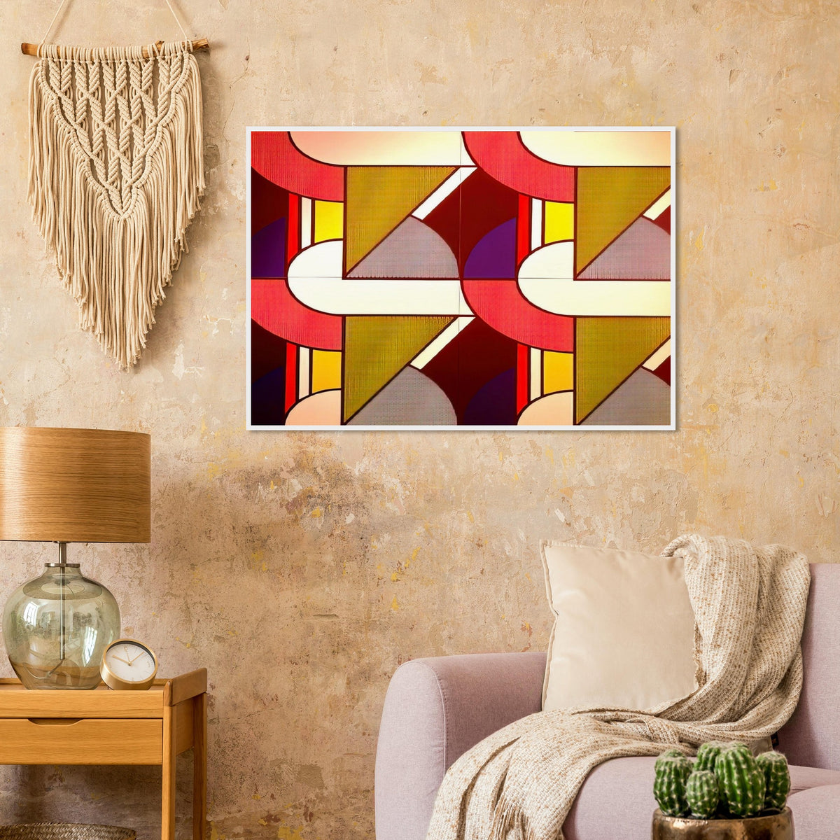MODULAR PAINTING WITH FOUR PANELS 2 1969 Framed Poster | Roy Lichtenstein Framed Prints Wall Art | Roy Lichtenstein Shop
