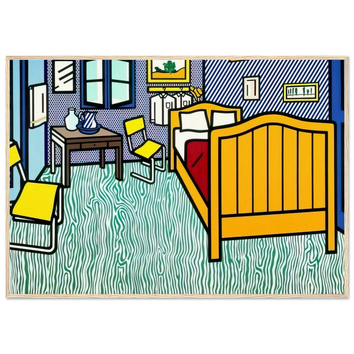 BEDROOM AT ARLES 1992 Framed Poster | Roy Lichtenstein Framed Prints Wall Art | Roy Lichtenstein Shop