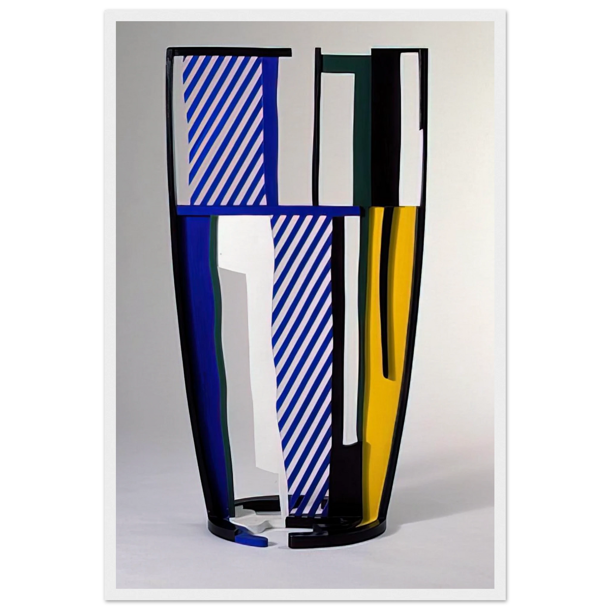 GLASS IV 1977 Framed Poster | Roy Lichtenstein Framed Prints Wall Art | Roy Lichtenstein Shop
