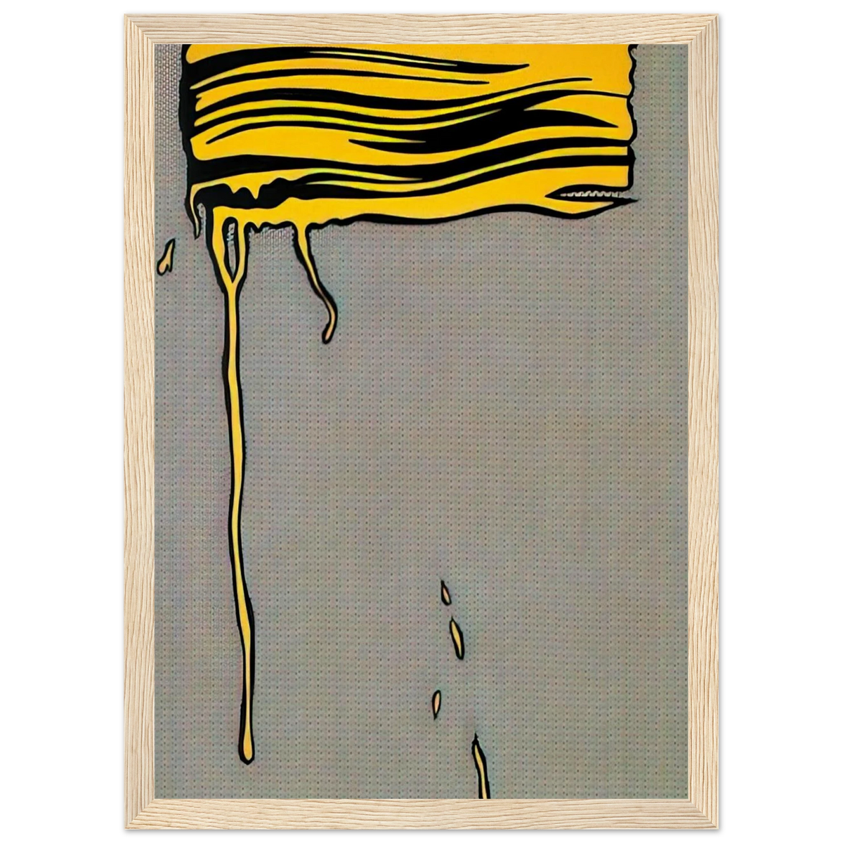 YELLOW BRUSHSTROKE I 1965 Framed Poster | Roy Lichtenstein Framed Prints Wall Art | Roy Lichtenstein Shop