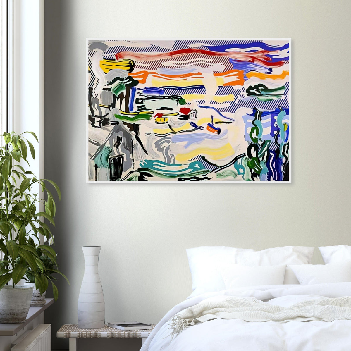 COAST VILLAGE 1987 Framed Poster | Roy Lichtenstein Framed Prints Wall Art | Roy Lichtenstein Shop