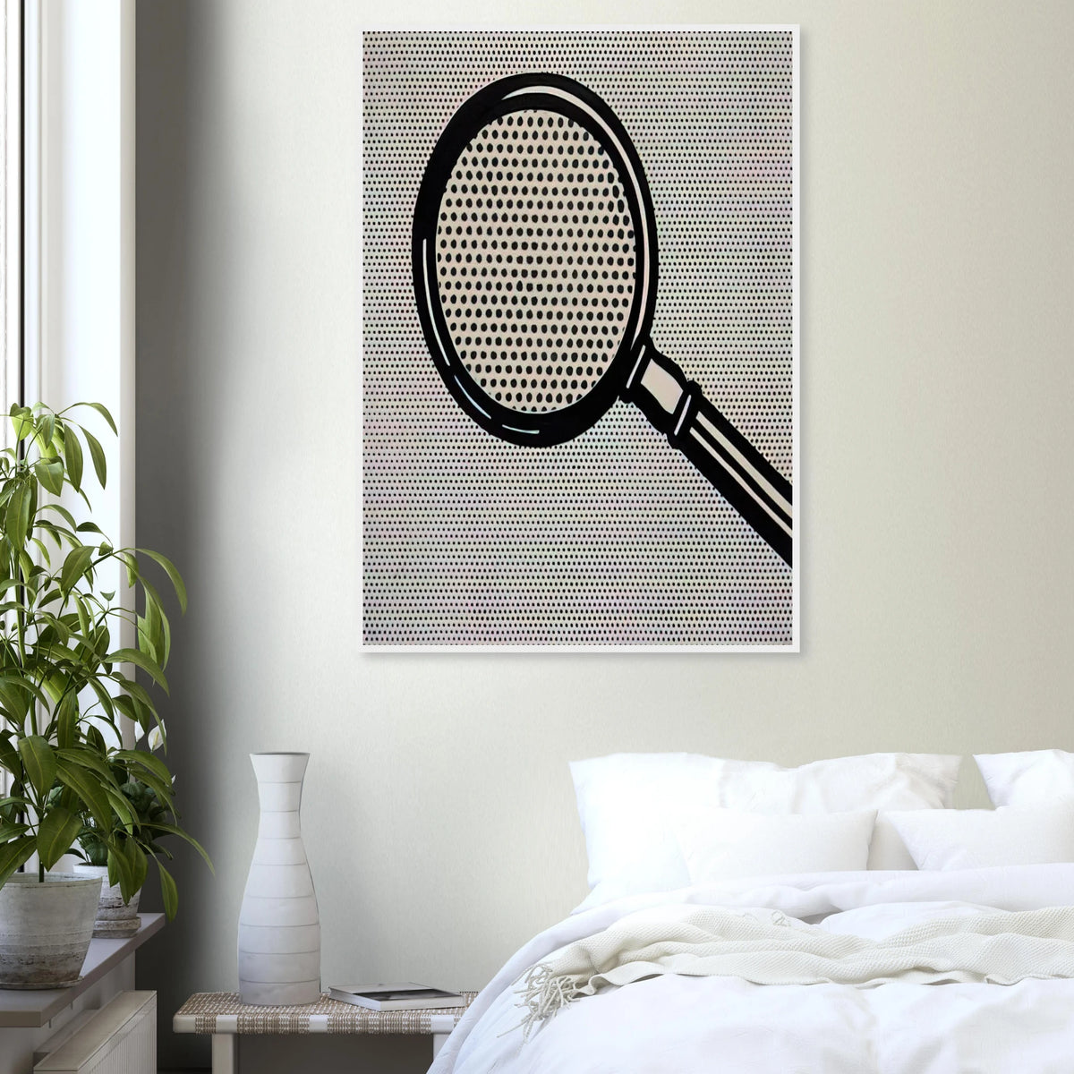 MAGNIFYING GLASS 1963 Framed Poster | Roy Lichtenstein Framed Prints Wall Art | Roy Lichtenstein Shop