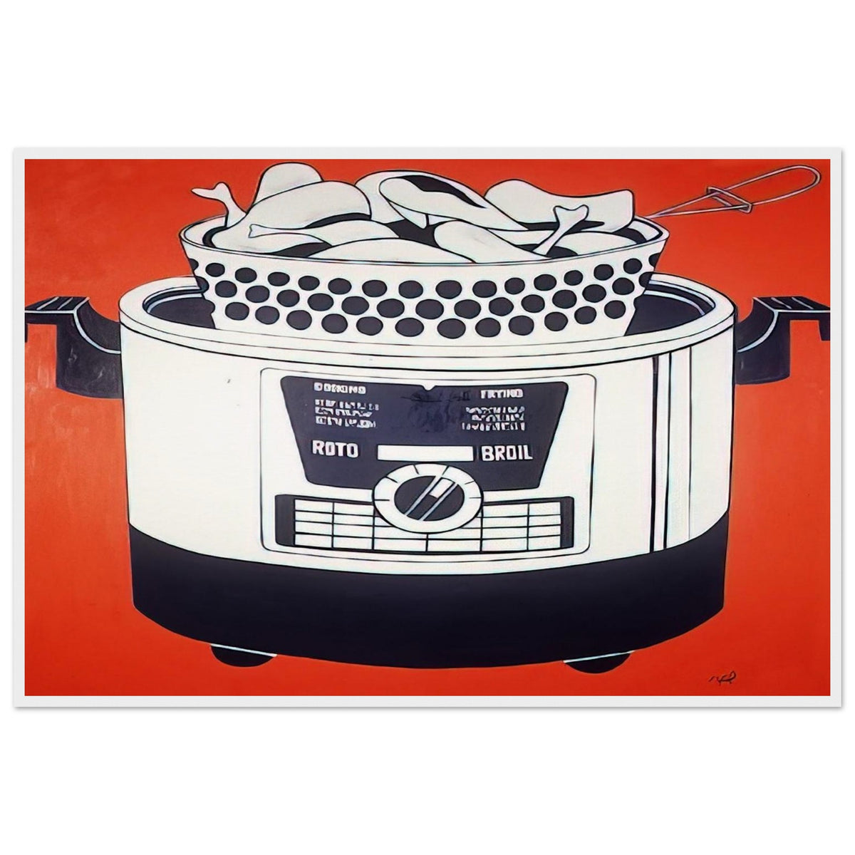 ROTO BROIL 1961 Framed Poster | Roy Lichtenstein Framed Prints Wall Art | Roy Lichtenstein Shop