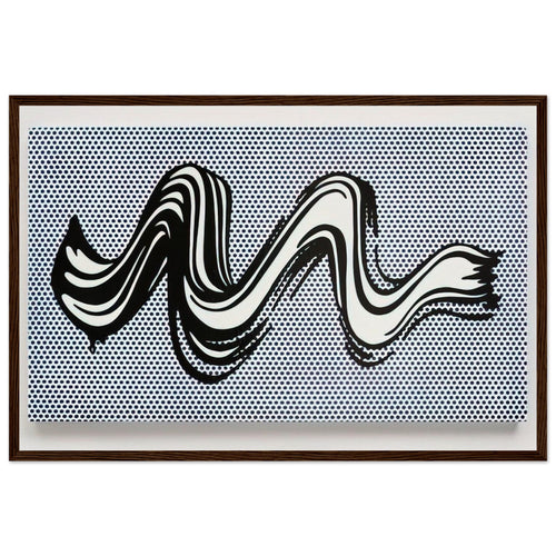 BRUSHSTROKE 1965 Framed Poster | Roy Lichtenstein Framed Prints Wall Art | Roy Lichtenstein Shop