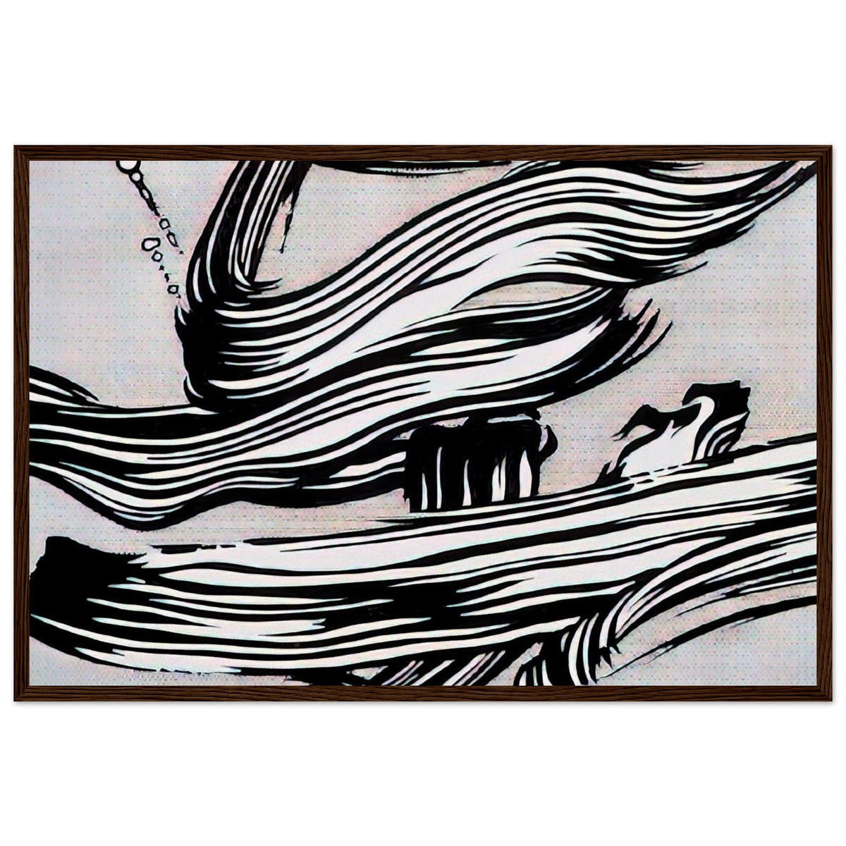 BRUSHSTROKES 1968 Framed Poster | Roy Lichtenstein Framed Prints Wall Art | Roy Lichtenstein Shop