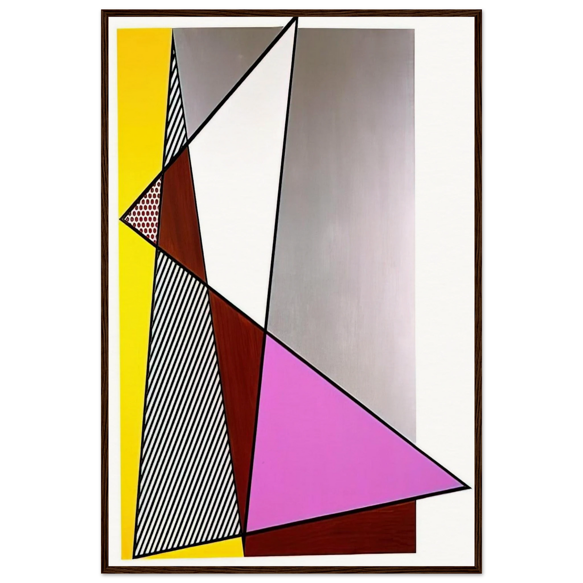 IMPERFECT PAINTING 1986 Framed Poster | Roy Lichtenstein Framed Prints Wall Art | Roy Lichtenstein Shop