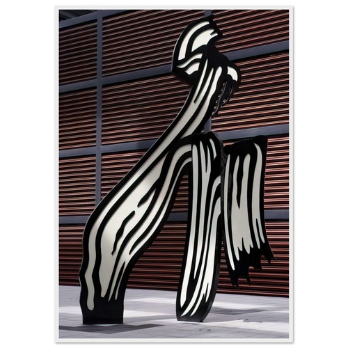 BRUSHSTROKE 1996 Framed Poster | Roy Lichtenstein Framed Prints Wall Art | Roy Lichtenstein Shop