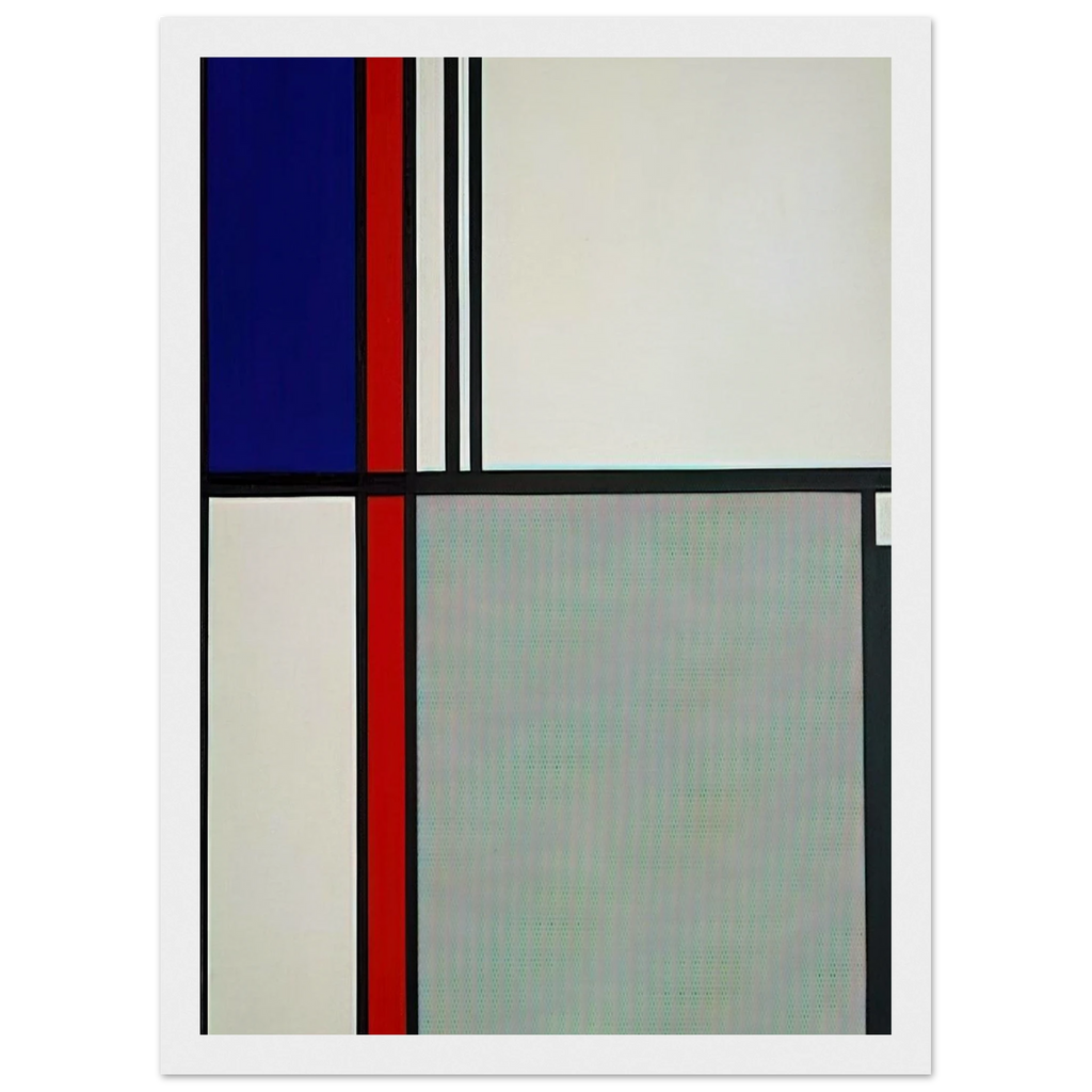NONOBJECTIVE II 1964 Framed Poster | Roy Lichtenstein Framed Prints Wall Art | Roy Lichtenstein Shop