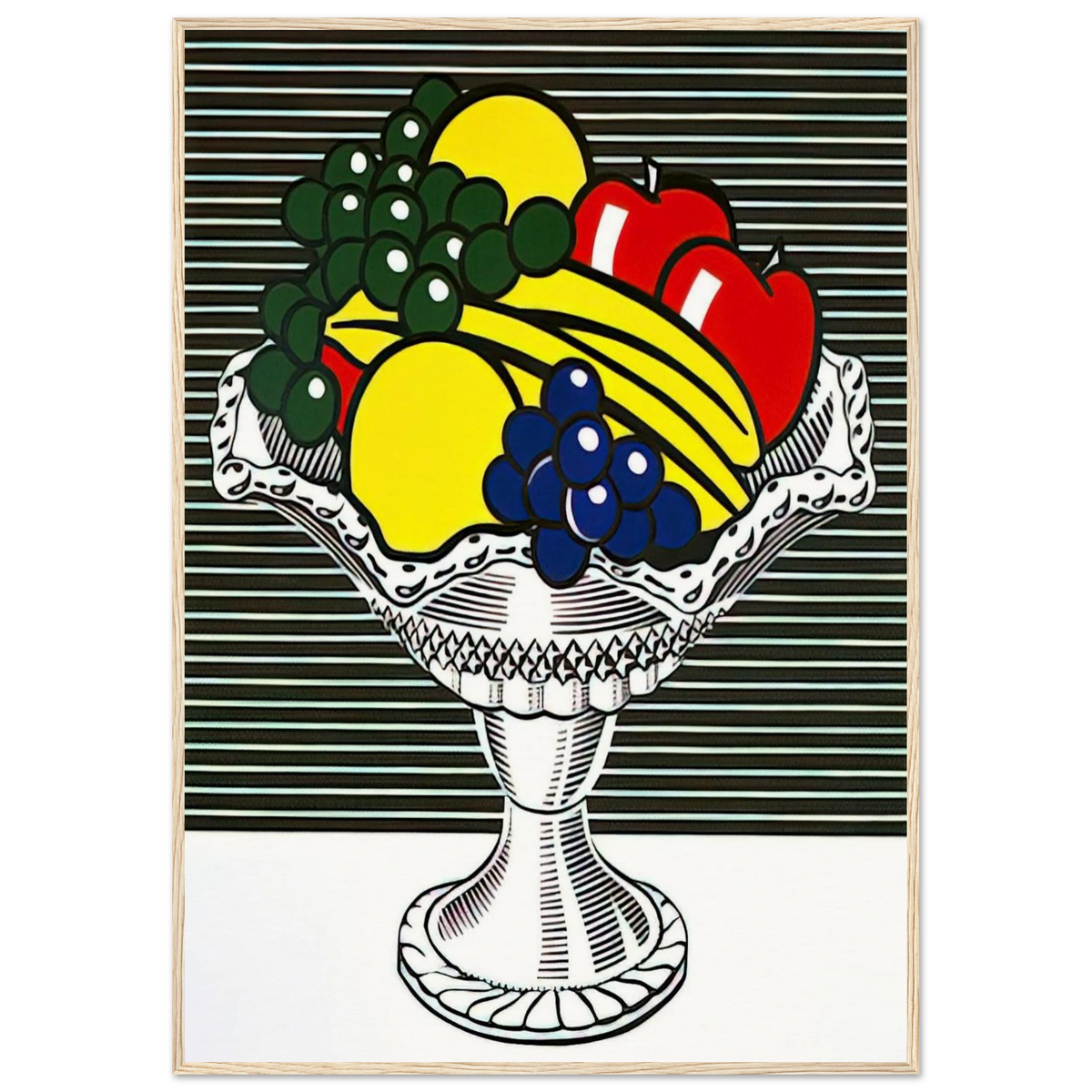 STILL LIFE WITH CRYSTAL BOWL 1973 Framed Poster | Roy Lichtenstein Framed Prints Wall Art | Roy Lichtenstein Shop