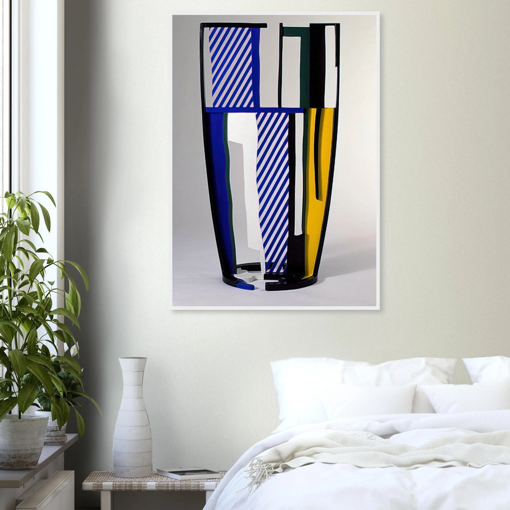 GLASS IV 1977 Framed Poster | Roy Lichtenstein Framed Prints Wall Art | Roy Lichtenstein Shop