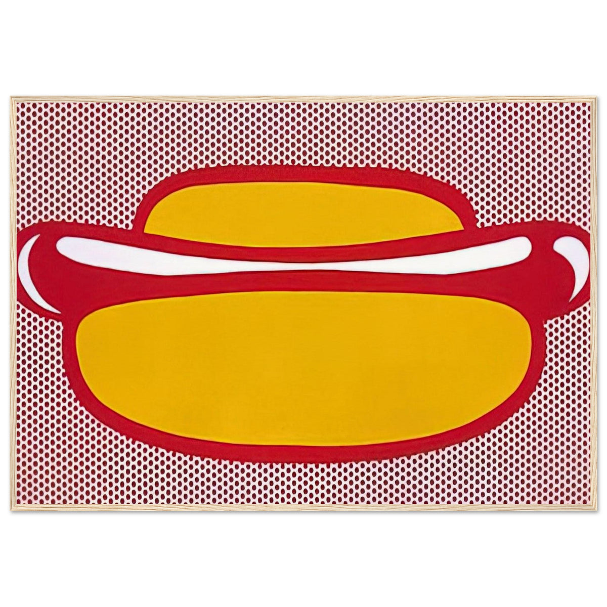 HOT DOG 1964 Framed Poster | Roy Lichtenstein Framed Prints Wall Art | Roy Lichtenstein Shop