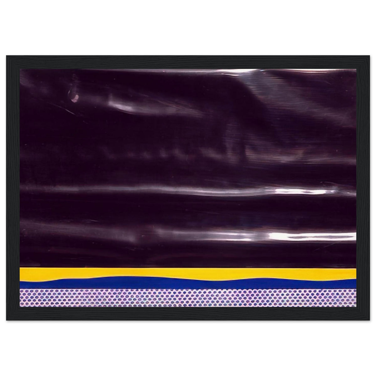 YELLOW LANDSCAPE 1965 Framed Poster | Roy Lichtenstein Framed Prints Wall Art | Roy Lichtenstein Shop