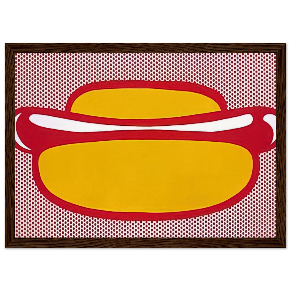 HOT DOG 1964 Framed Poster | Roy Lichtenstein Framed Prints Wall Art | Roy Lichtenstein Shop
