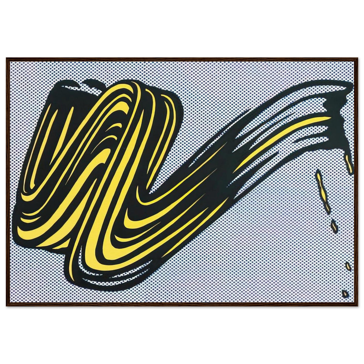 BRUSHSTROKE 1965 0 Framed Poster | Roy Lichtenstein Framed Prints Wall Art | Roy Lichtenstein Shop