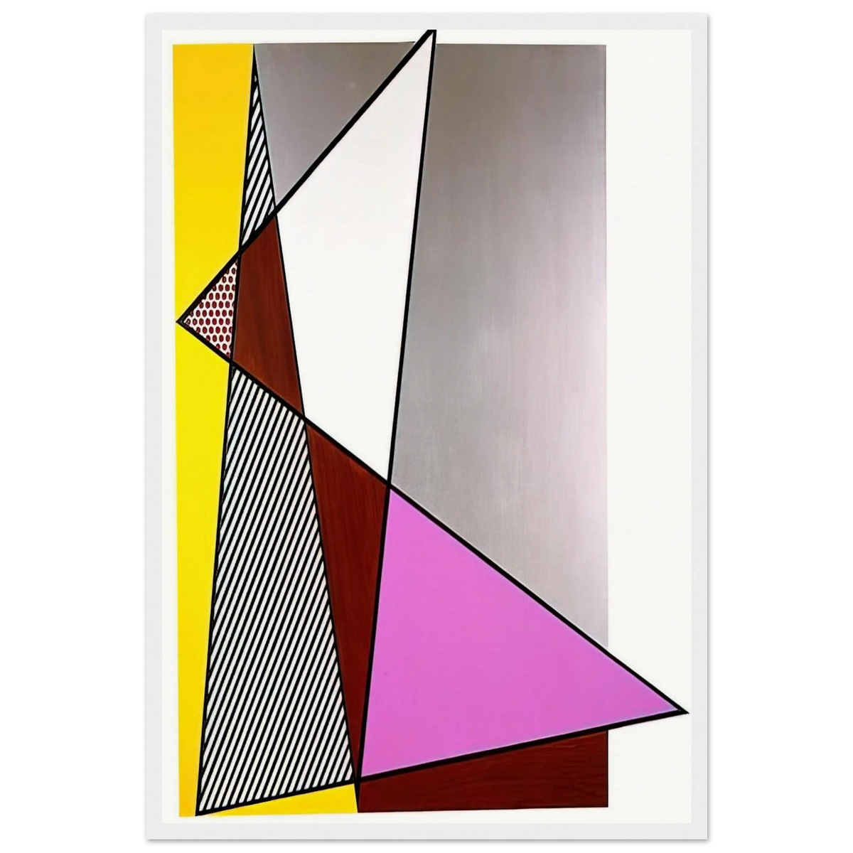 IMPERFECT PAINTING 1986 Framed Poster | Roy Lichtenstein Framed Prints Wall Art | Roy Lichtenstein Shop