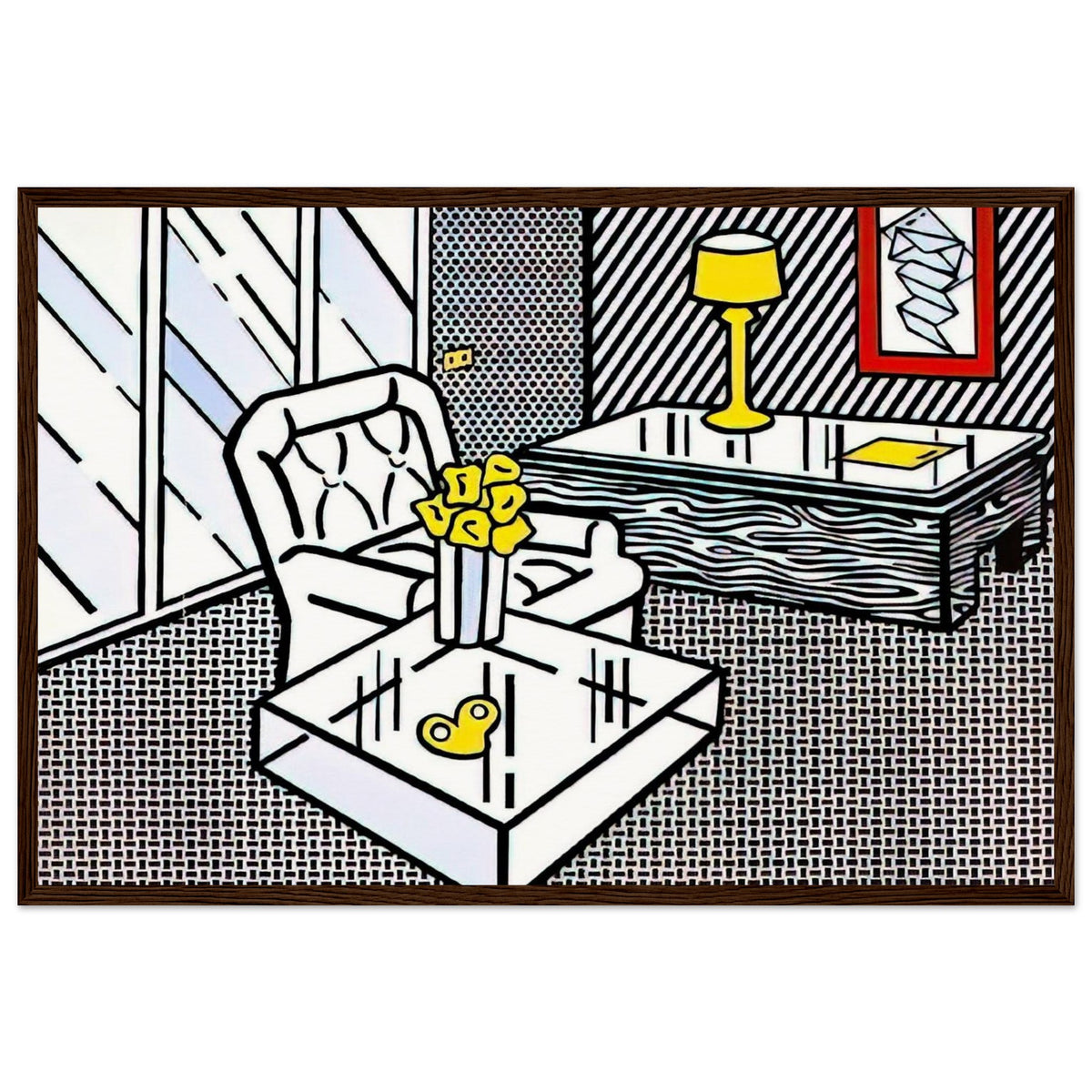 THE DEN 1990 Framed Poster | Roy Lichtenstein Framed Prints Wall Art | Roy Lichtenstein Shop
