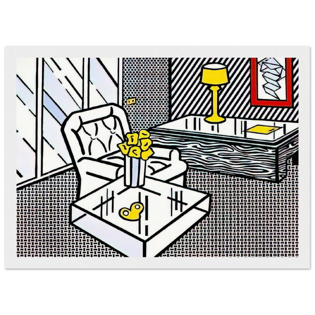 THE DEN 1990 Framed Poster | Roy Lichtenstein Framed Prints Wall Art | Roy Lichtenstein Shop