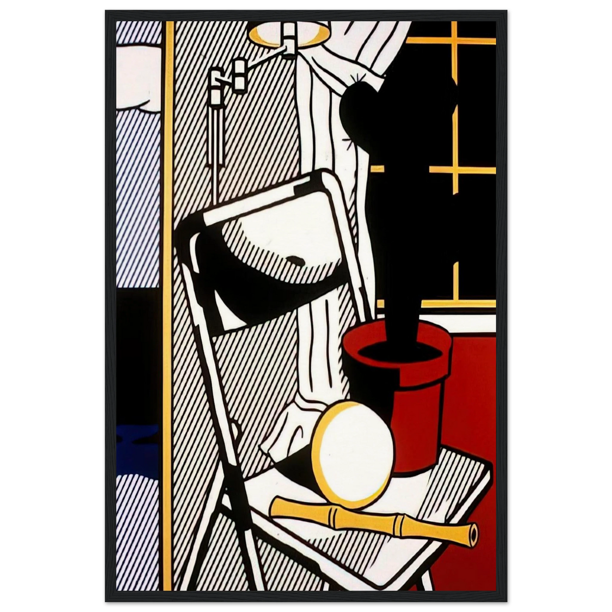 INTERIOR WITH CACTUS 1978 Framed Poster | Roy Lichtenstein Framed Prints Wall Art | Roy Lichtenstein Shop