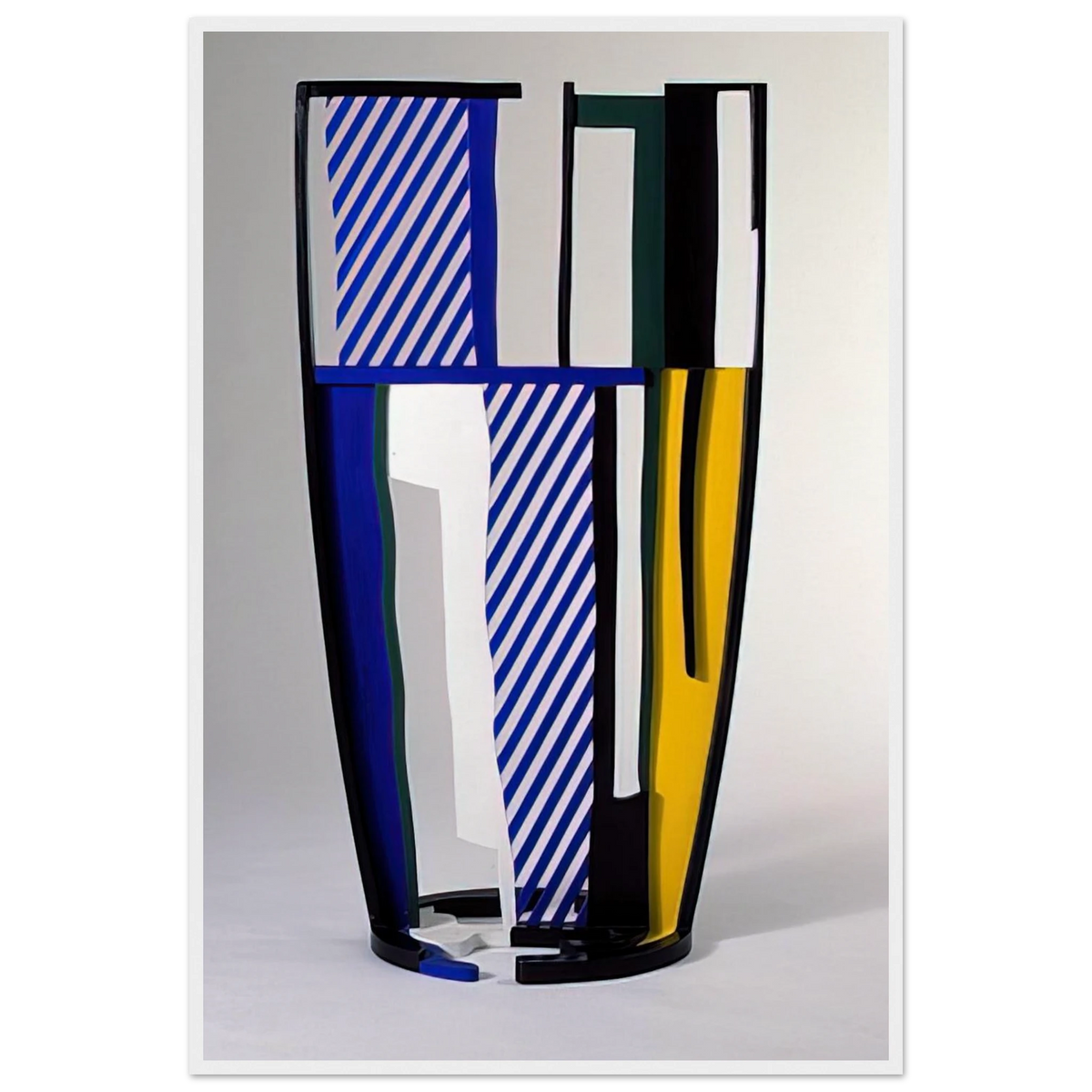 GLASS IV 1977 Framed Poster | Roy Lichtenstein Framed Prints Wall Art | Roy Lichtenstein Shop