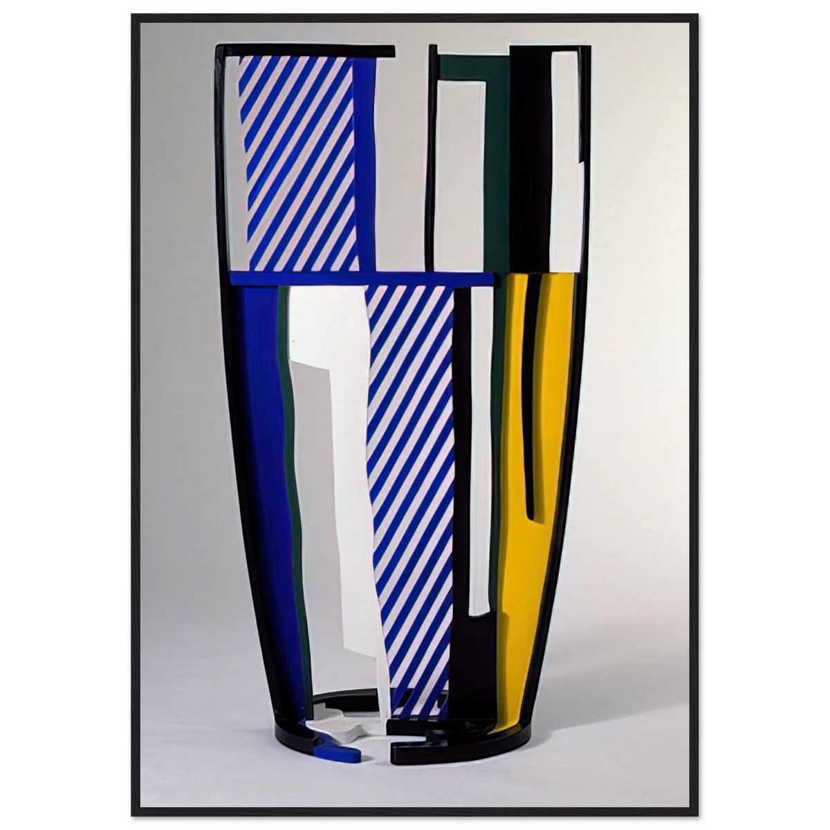 GLASS IV 1977 Framed Poster | Roy Lichtenstein Framed Prints Wall Art | Roy Lichtenstein Shop