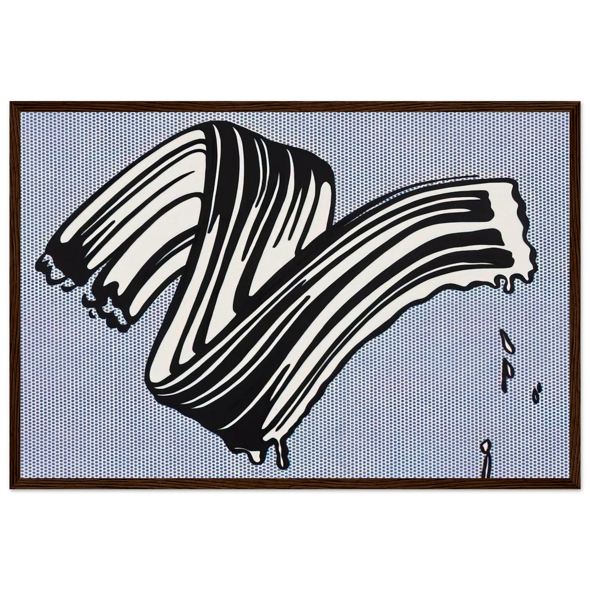 WHITE BRUSHSTROKE I 1965 Framed Poster | Roy Lichtenstein Framed Prints Wall Art | Roy Lichtenstein Shop