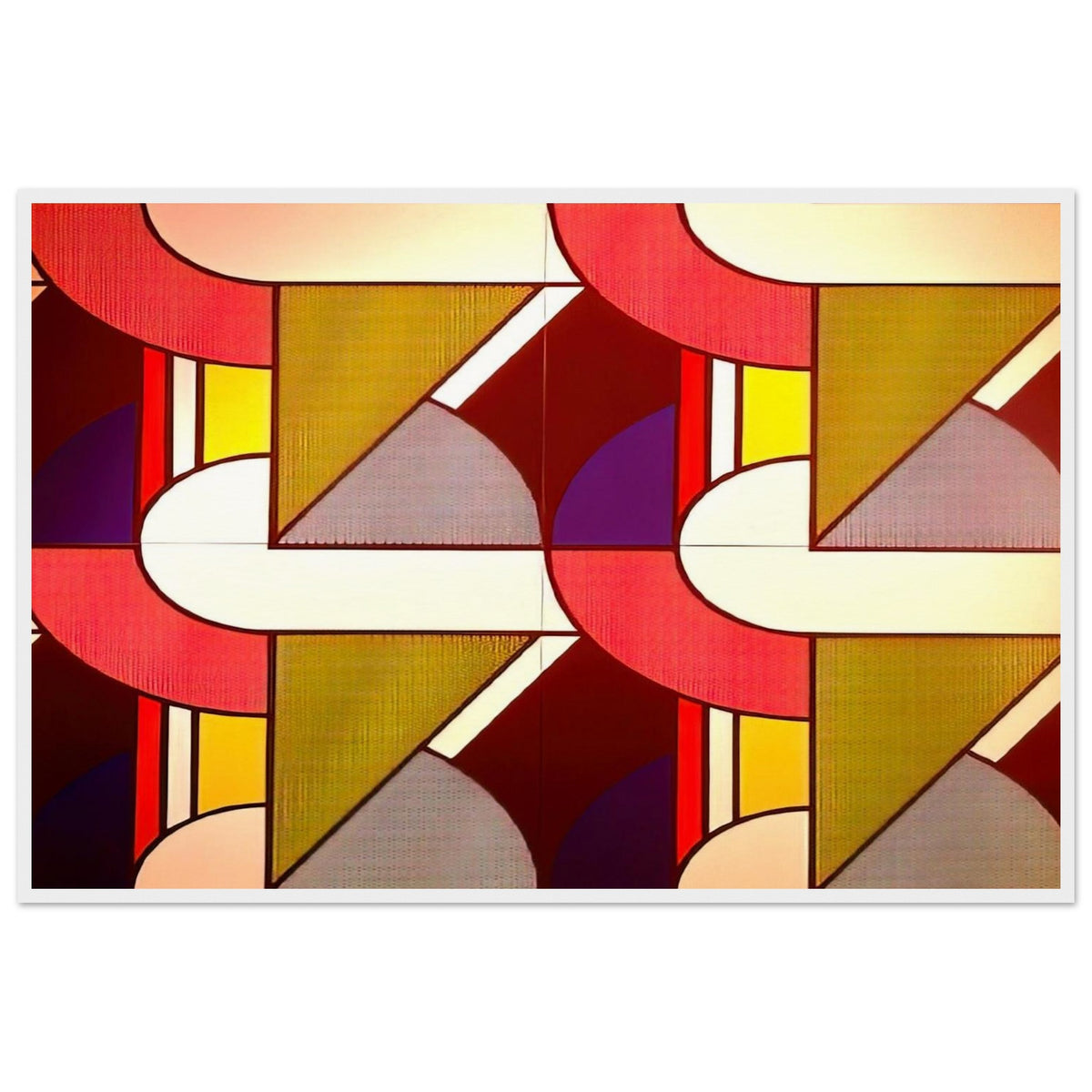 MODULAR PAINTING WITH FOUR PANELS 2 1969 Framed Poster | Roy Lichtenstein Framed Prints Wall Art | Roy Lichtenstein Shop