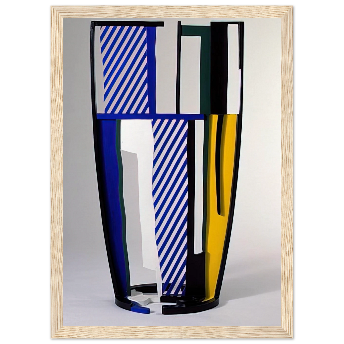 GLASS IV 1977 Framed Poster | Roy Lichtenstein Framed Prints Wall Art | Roy Lichtenstein Shop
