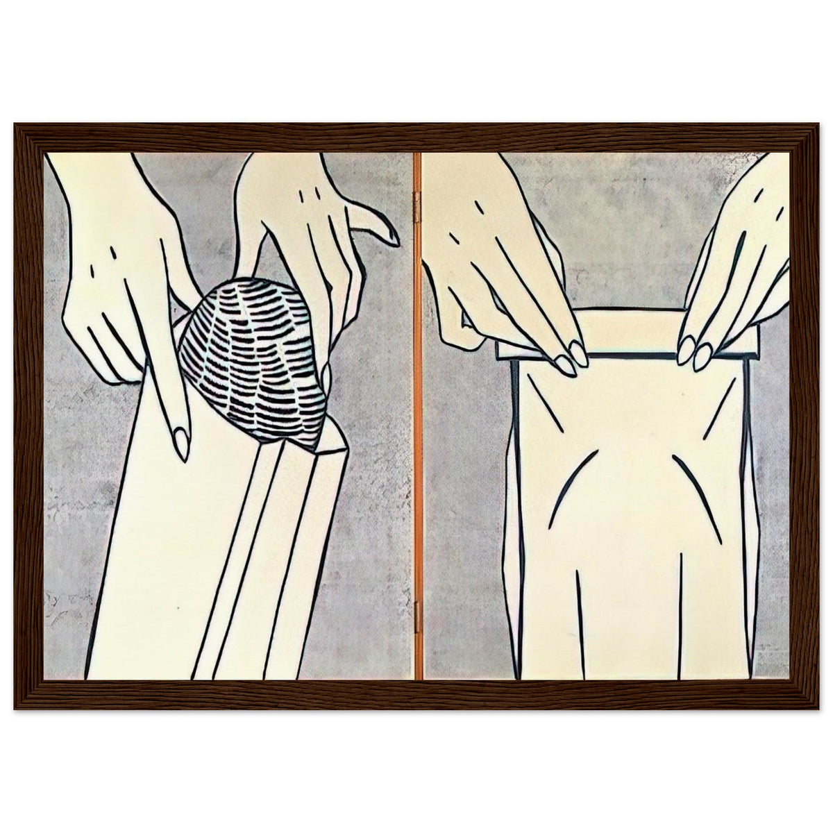 BREAD IN BAG 1961 Framed Poster | Roy Lichtenstein Framed Prints Wall Art | Roy Lichtenstein Shop