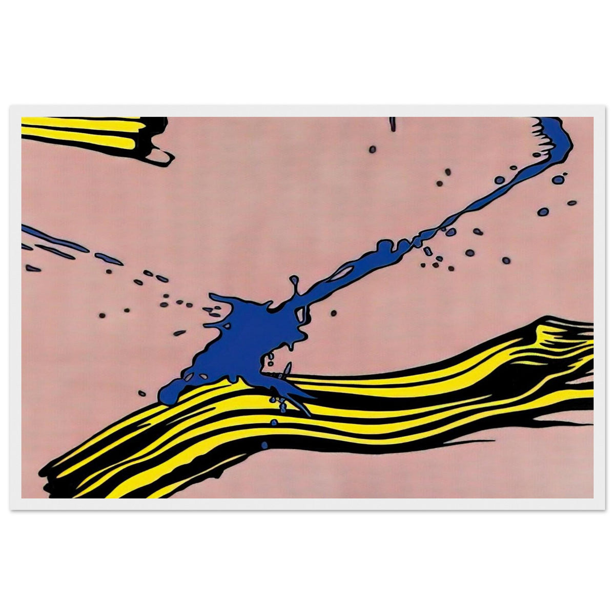 BRUSHSTROKE WITH SPATTER 1966 Framed Poster | Roy Lichtenstein Framed Prints Wall Art | Roy Lichtenstein Shop