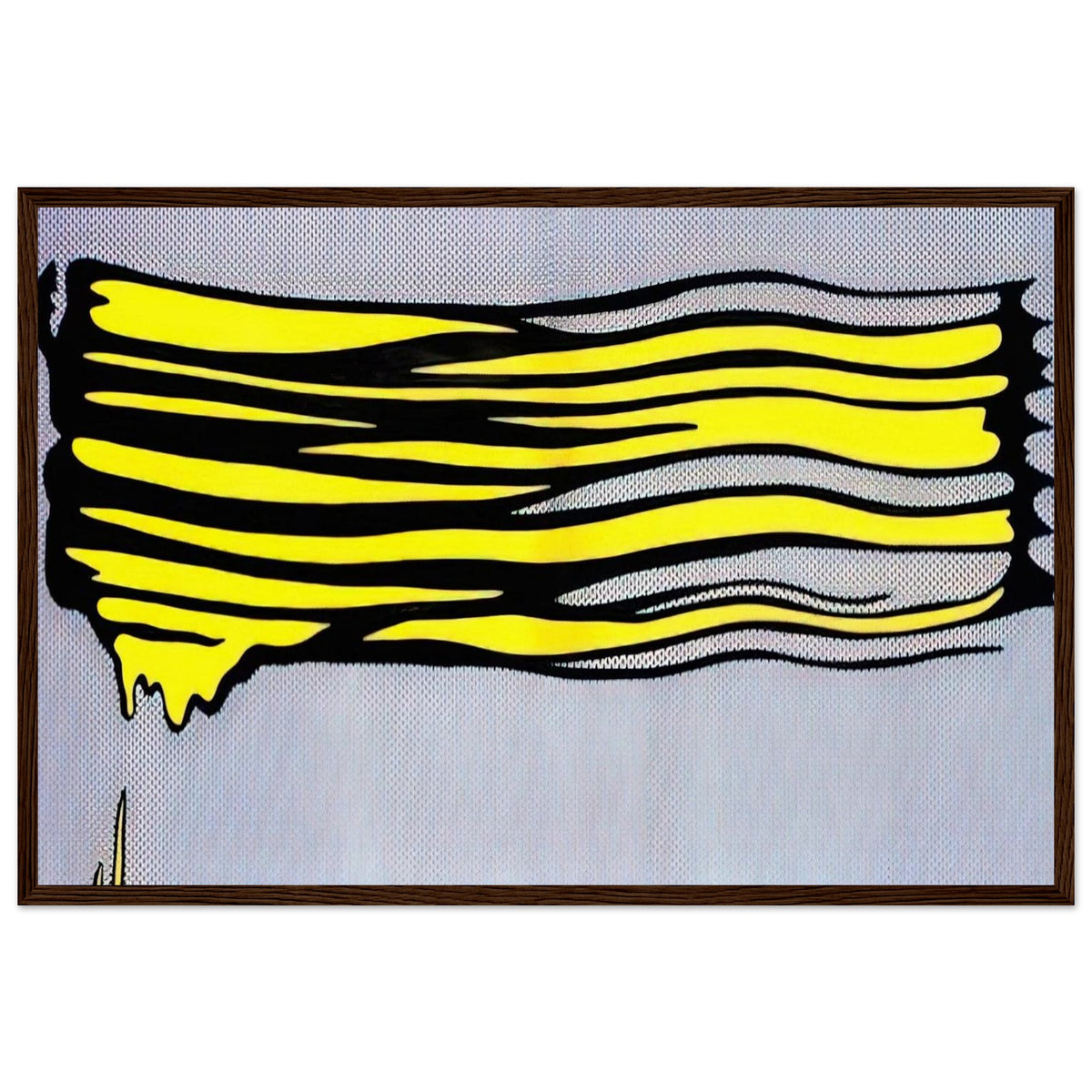 YELLOW BRUSHSTROKE II 1965 Framed Poster | Roy Lichtenstein Framed Prints Wall Art | Roy Lichtenstein Shop