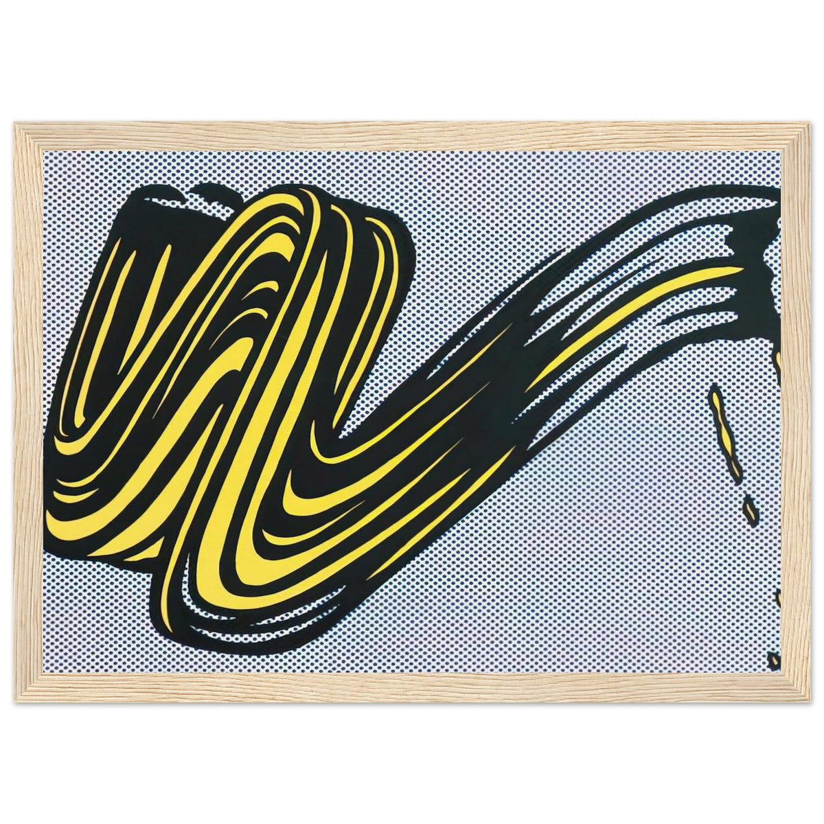 BRUSHSTROKE 1965 0 Framed Poster | Roy Lichtenstein Framed Prints Wall Art | Roy Lichtenstein Shop