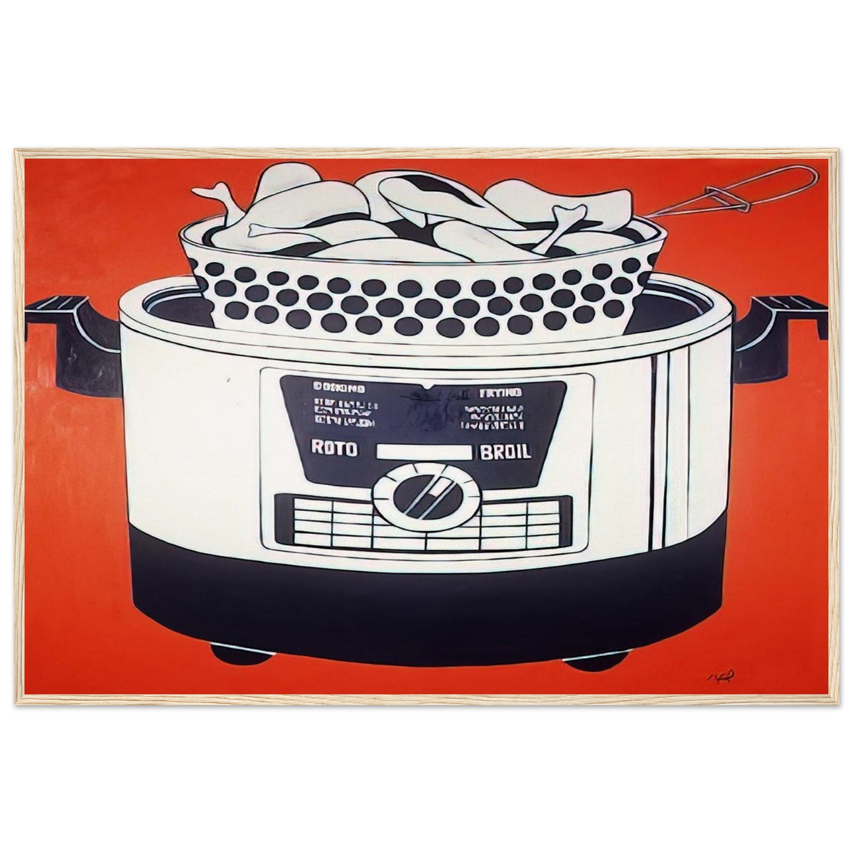 ROTO BROIL 1961 Framed Poster | Roy Lichtenstein Framed Prints Wall Art | Roy Lichtenstein Shop