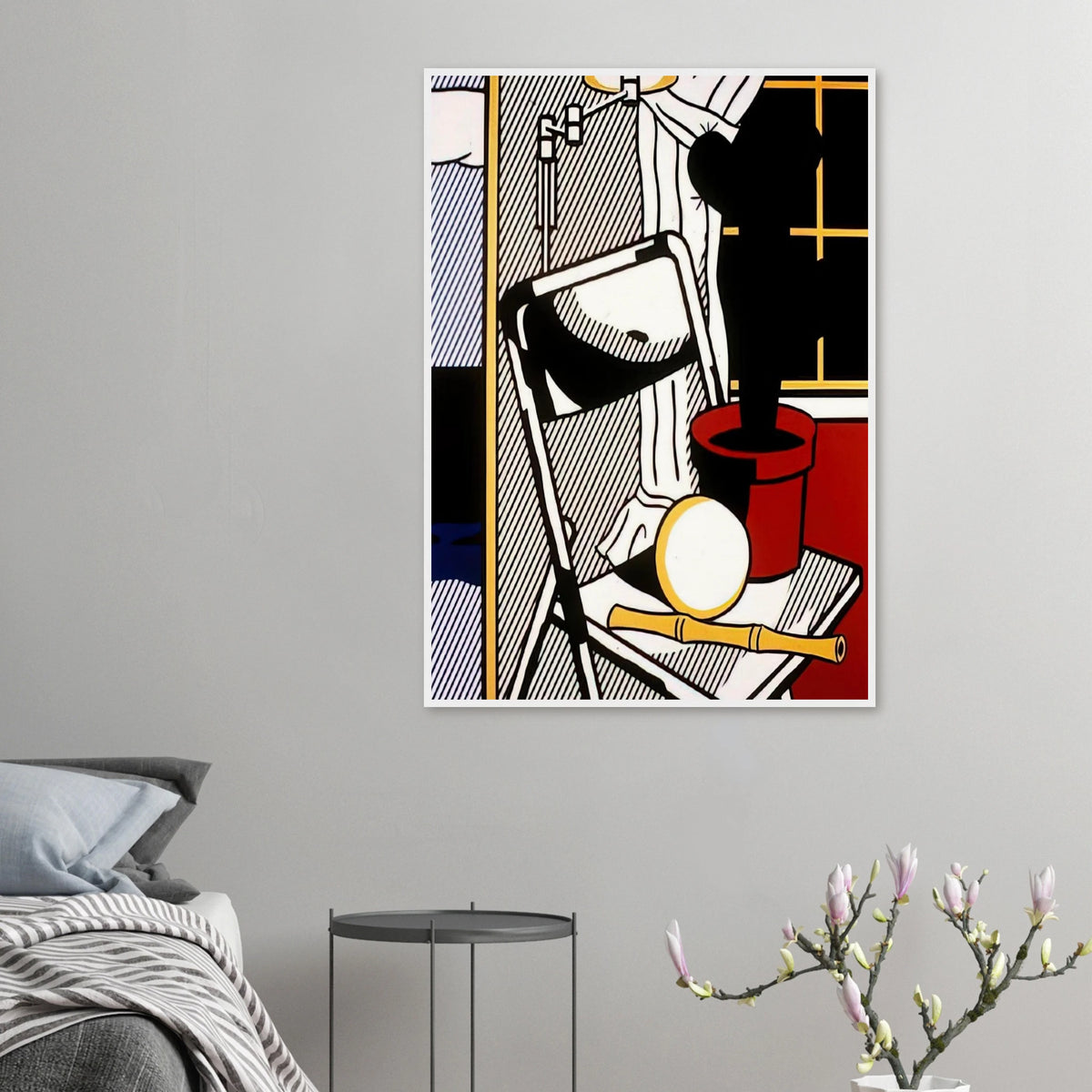 INTERIOR WITH CACTUS 1978 Framed Poster | Roy Lichtenstein Framed Prints Wall Art | Roy Lichtenstein Shop