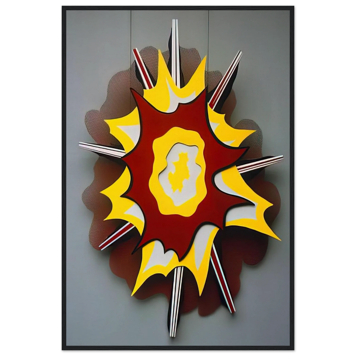 EXPLOSION I 1965 Framed Poster | Roy Lichtenstein Framed Prints Wall Art | Roy Lichtenstein Shop