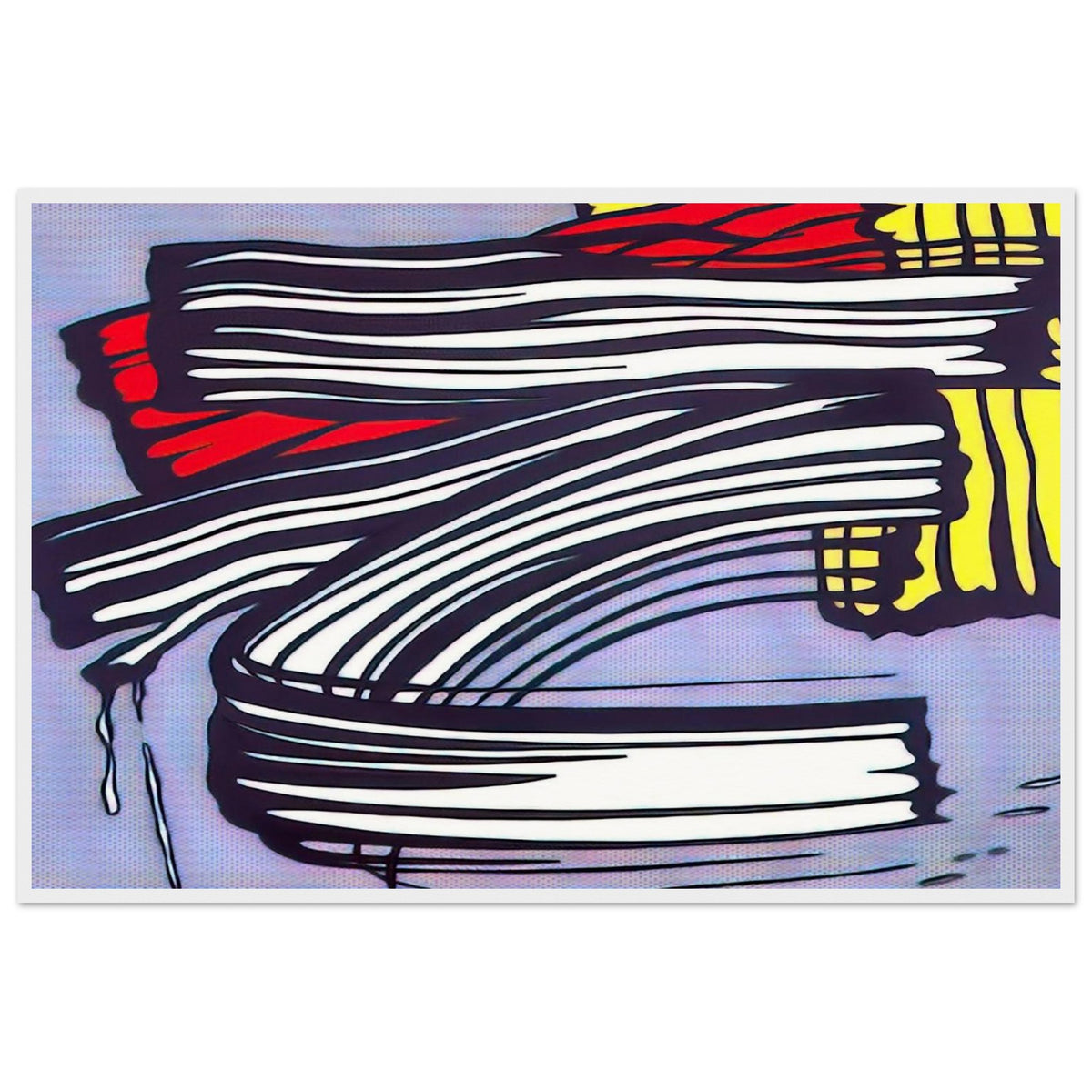 LITTLE BIG PAINTING 1965 Framed Poster | Roy Lichtenstein Framed Prints Wall Art | Roy Lichtenstein Shop