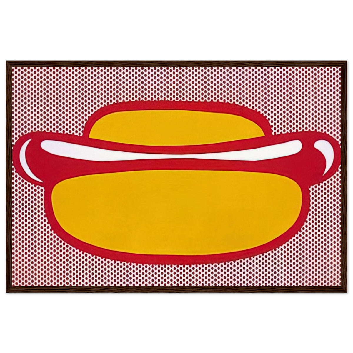 HOT DOG 1964 Framed Poster | Roy Lichtenstein Framed Prints Wall Art | Roy Lichtenstein Shop