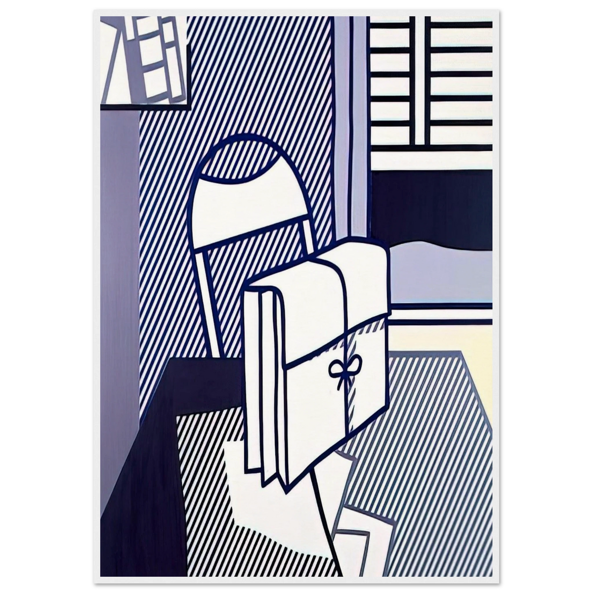STILL LIFE WITH DOSSIER 1976 Framed Poster | Roy Lichtenstein Framed Prints Wall Art | Roy Lichtenstein Shop